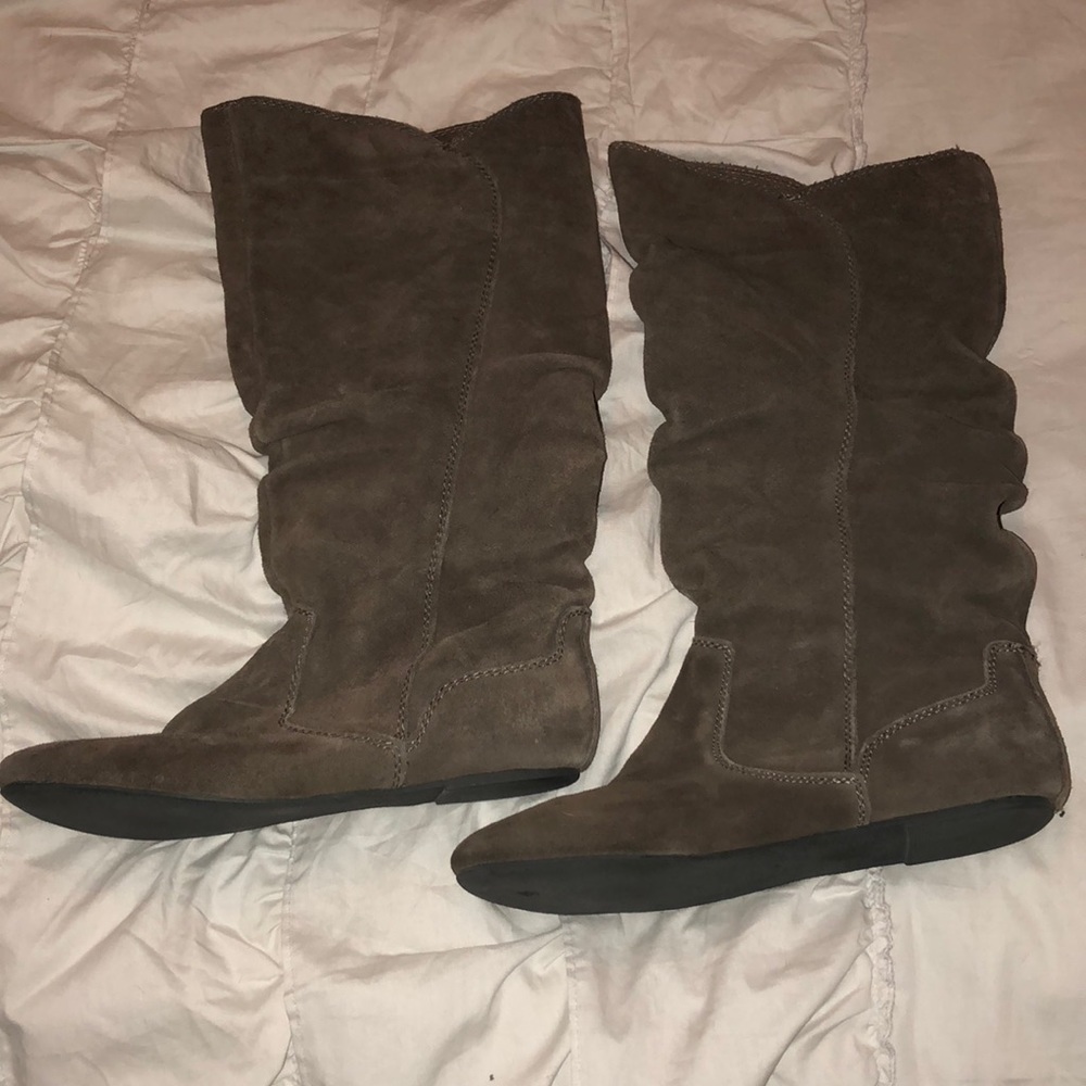 Brown Suede Boots